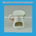 Butterfly series white porcelain oil burner in teapot shape